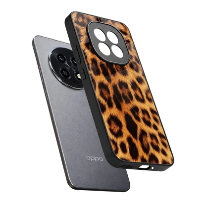 Cheetah Fur sleek oppo f29 pro 5g cover with tempered glass back and TPU edges