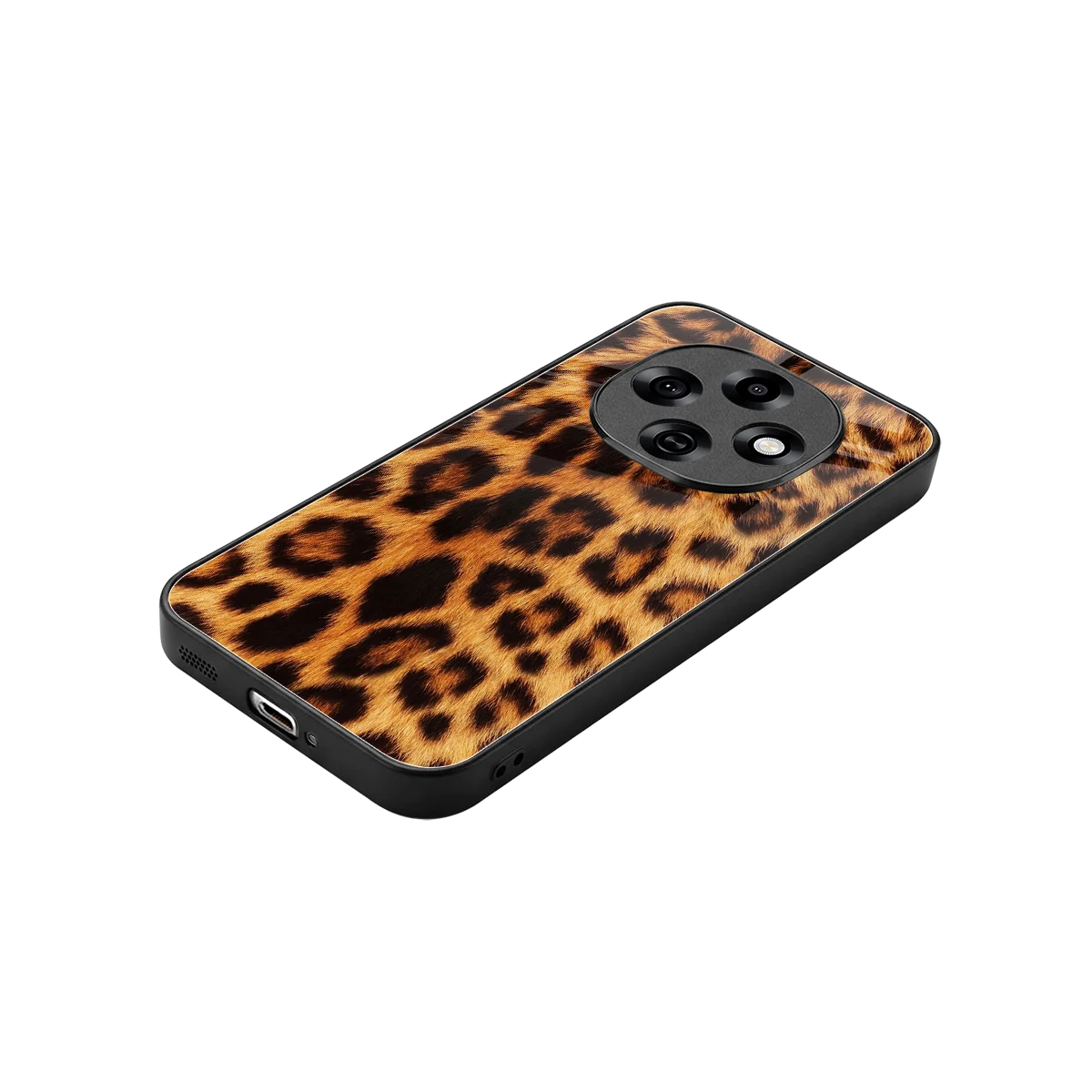 Cheetah Fur stylish phone case for oppo f31 pro 5g | glossy glass and slim fit