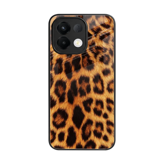Cheetah Fur back phone cover | glass case for oppo k13 5g