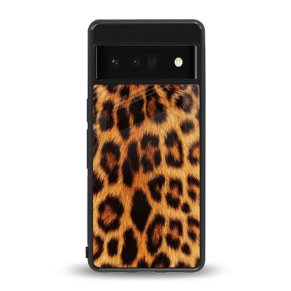 Cheetah Fur back phone cover | glass case for google pixel 6 pro