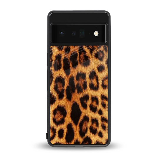 Cheetah Fur back phone cover | glass case for google pixel 6 pro