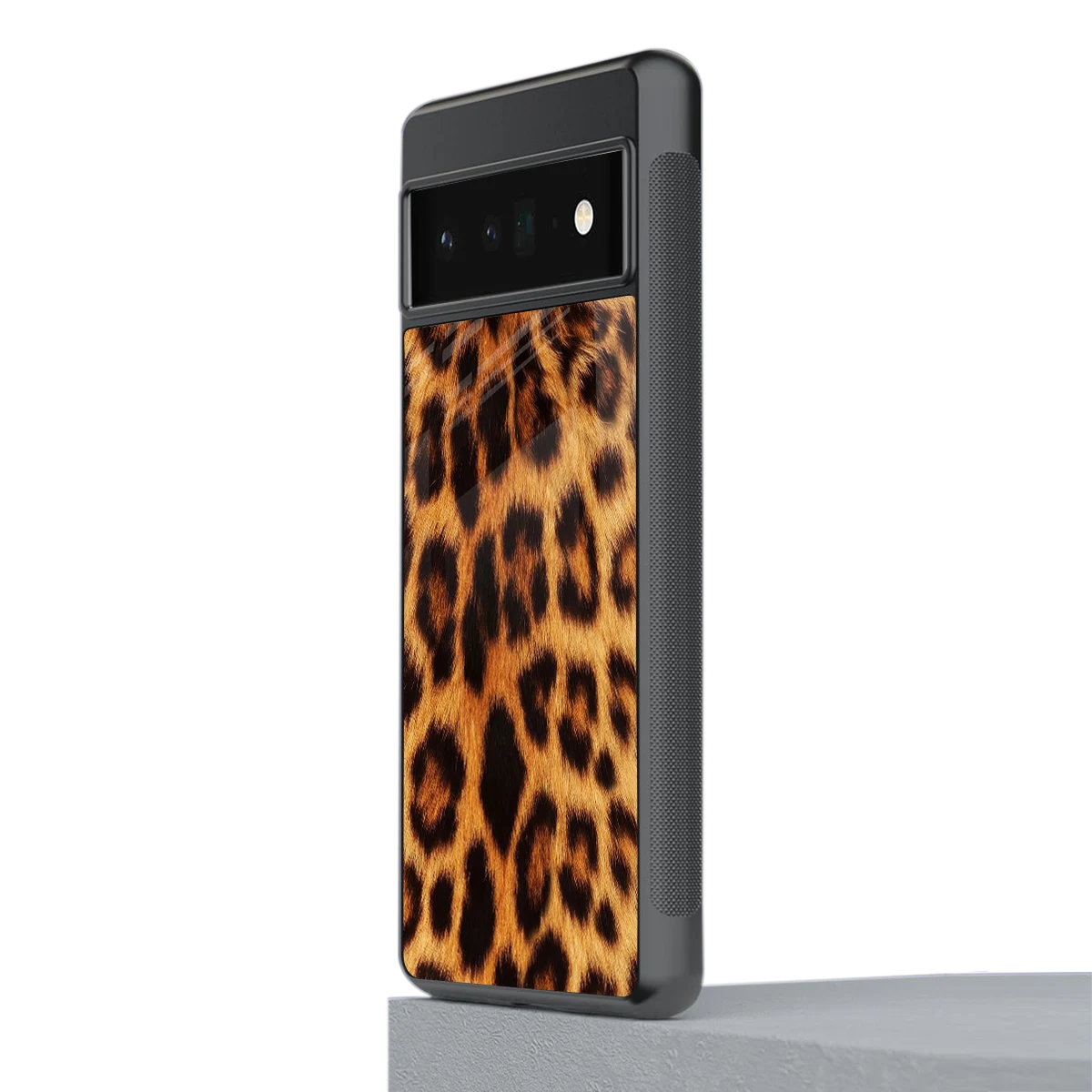Cheetah Fur stylish phone case for google pixel 6 pro | glossy glass and slim fit