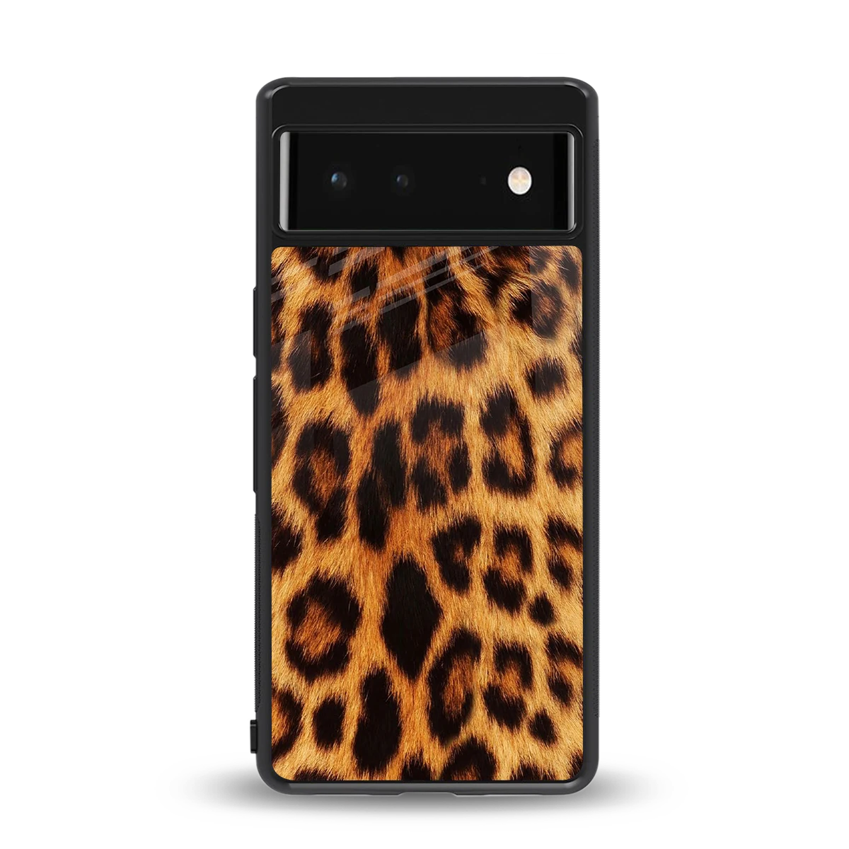 Cheetah Fur back phone cover | glass case for google pixel 6a