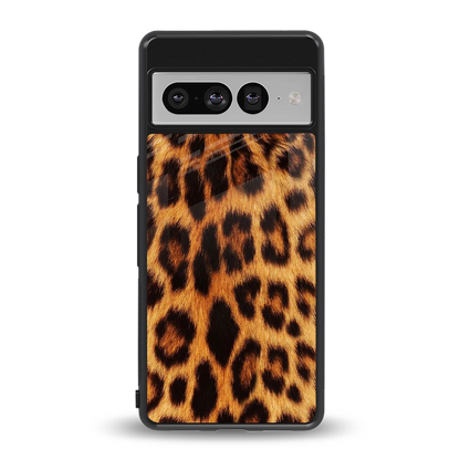 Cheetah Fur back phone cover | glass case for google pixel 7 pro