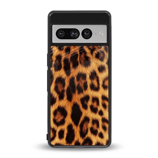 Cheetah Fur back phone cover | glass case for google pixel 7 pro