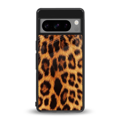 Cheetah Fur back phone cover | glass case for google pixel 8 pro