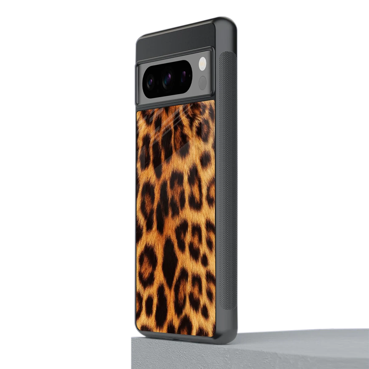 Cheetah Fur stylish phone case for google pixel 8 pro | glossy glass and slim fit