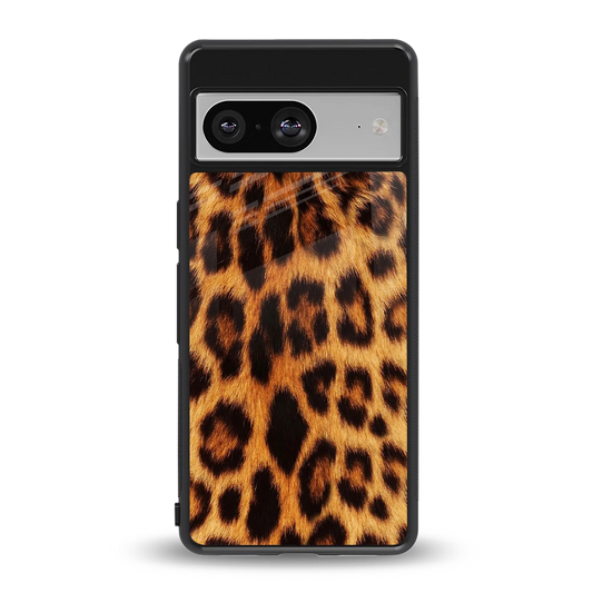 Cheetah Fur back phone cover | glass case for google pixel 8