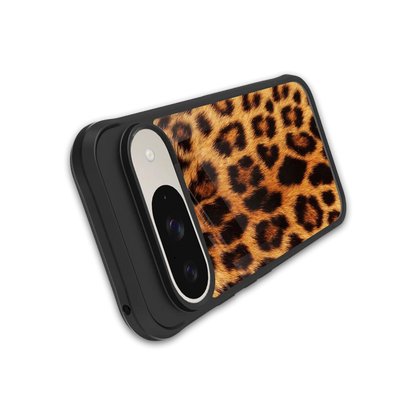 Cheetah Fur stylish phone case for google pixel 9 | glossy glass and slim fit