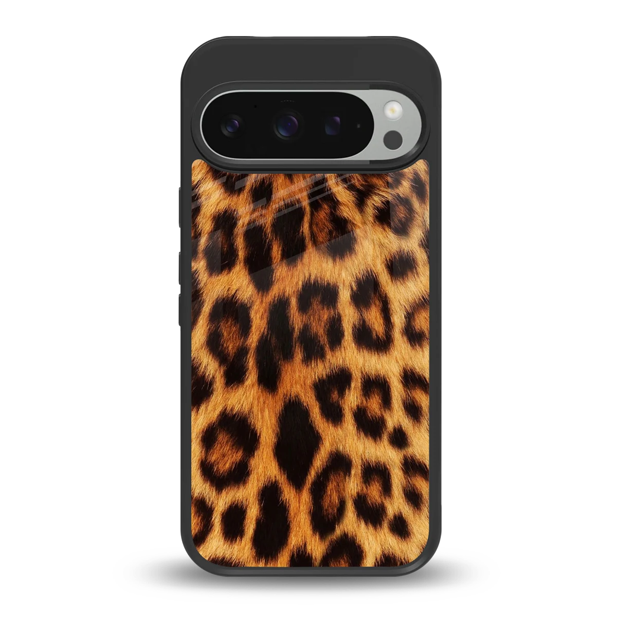 Cheetah Fur back phone cover | glass case for google pixel 9 pro