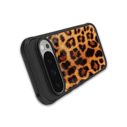 Cheetah Fur stylish phone case for google pixel 9 pro xl | glossy glass and slim fit