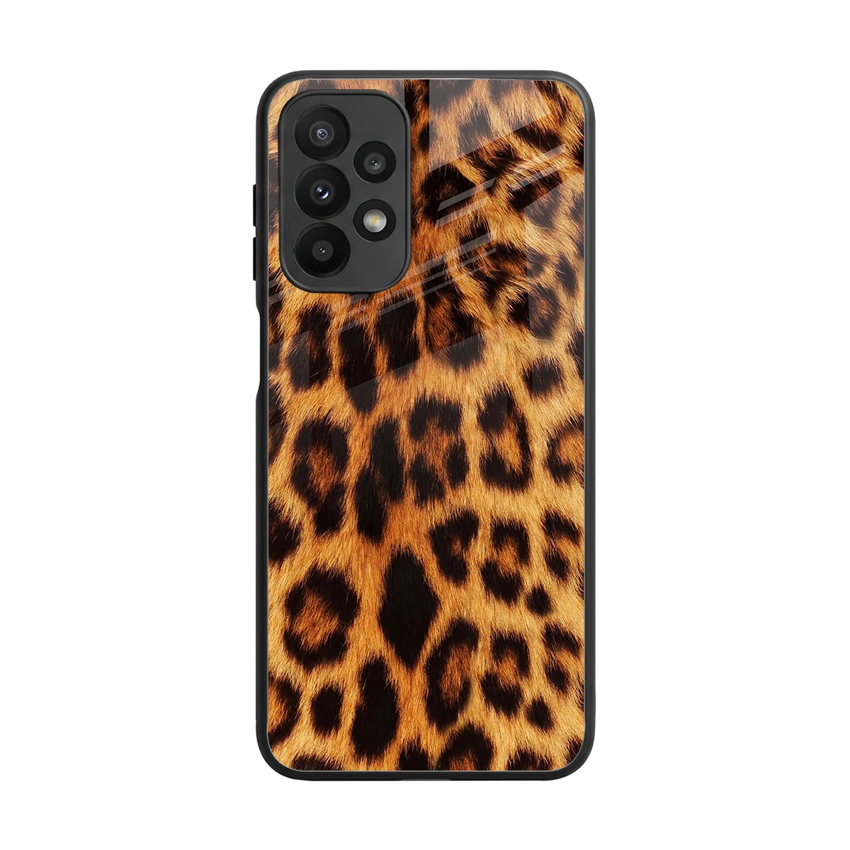 Cheetah Fur back phone cover | glass case for samsung galaxy a23