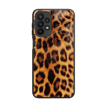 Cheetah Fur back phone cover | glass case for samsung galaxy a23