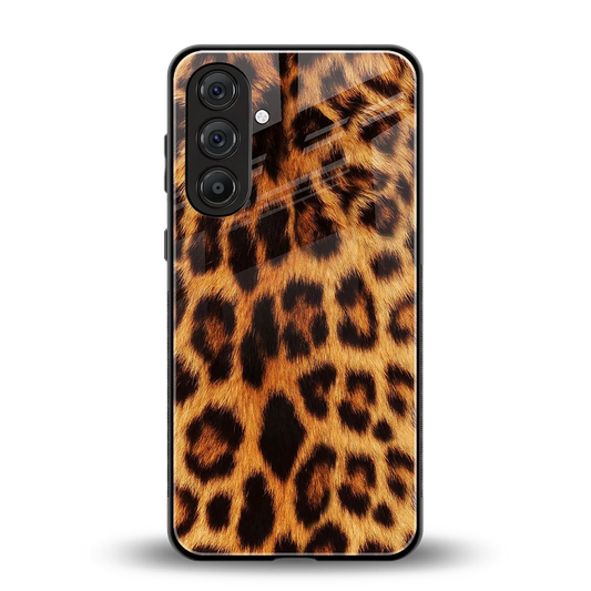 Cheetah Fur back phone cover | glass case for samsung galaxy m35 5g
