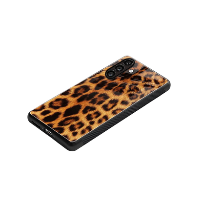 Cheetah Fur stylish phone case for samsung galaxy m35 5g | glossy glass and slim fit