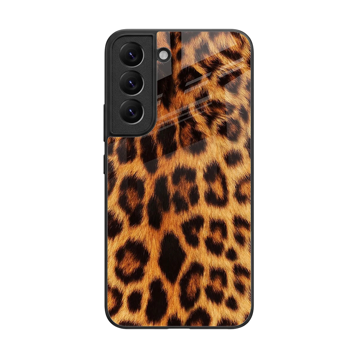 Cheetah Fur back phone cover | glass case for samsung galaxy s22