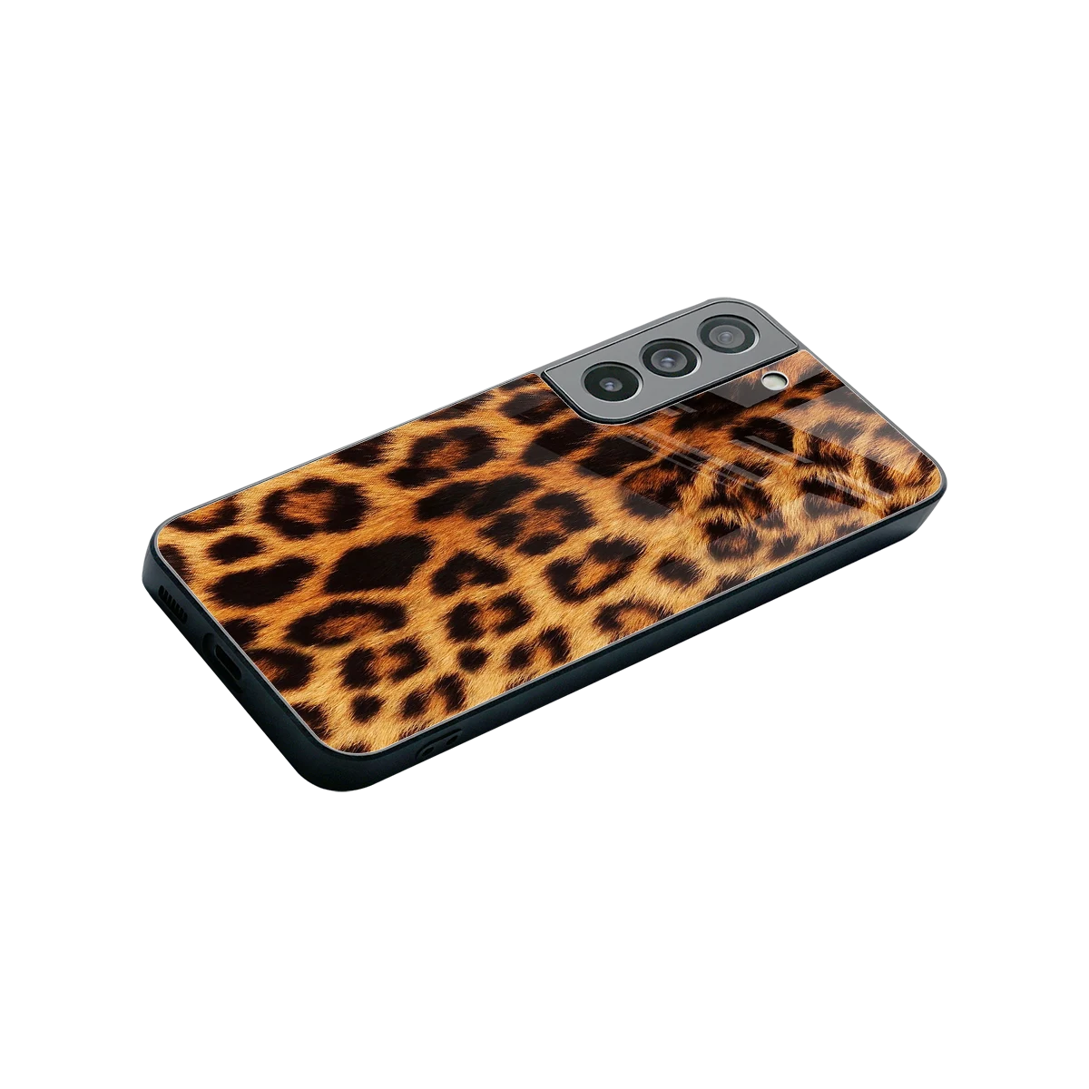 Cheetah Fur stylish phone case for samsung galaxy s22 | glossy glass and slim fit