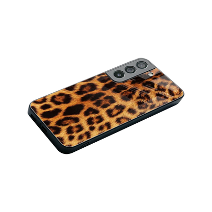 Cheetah Fur stylish phone case for samsung galaxy s22 | glossy glass and slim fit