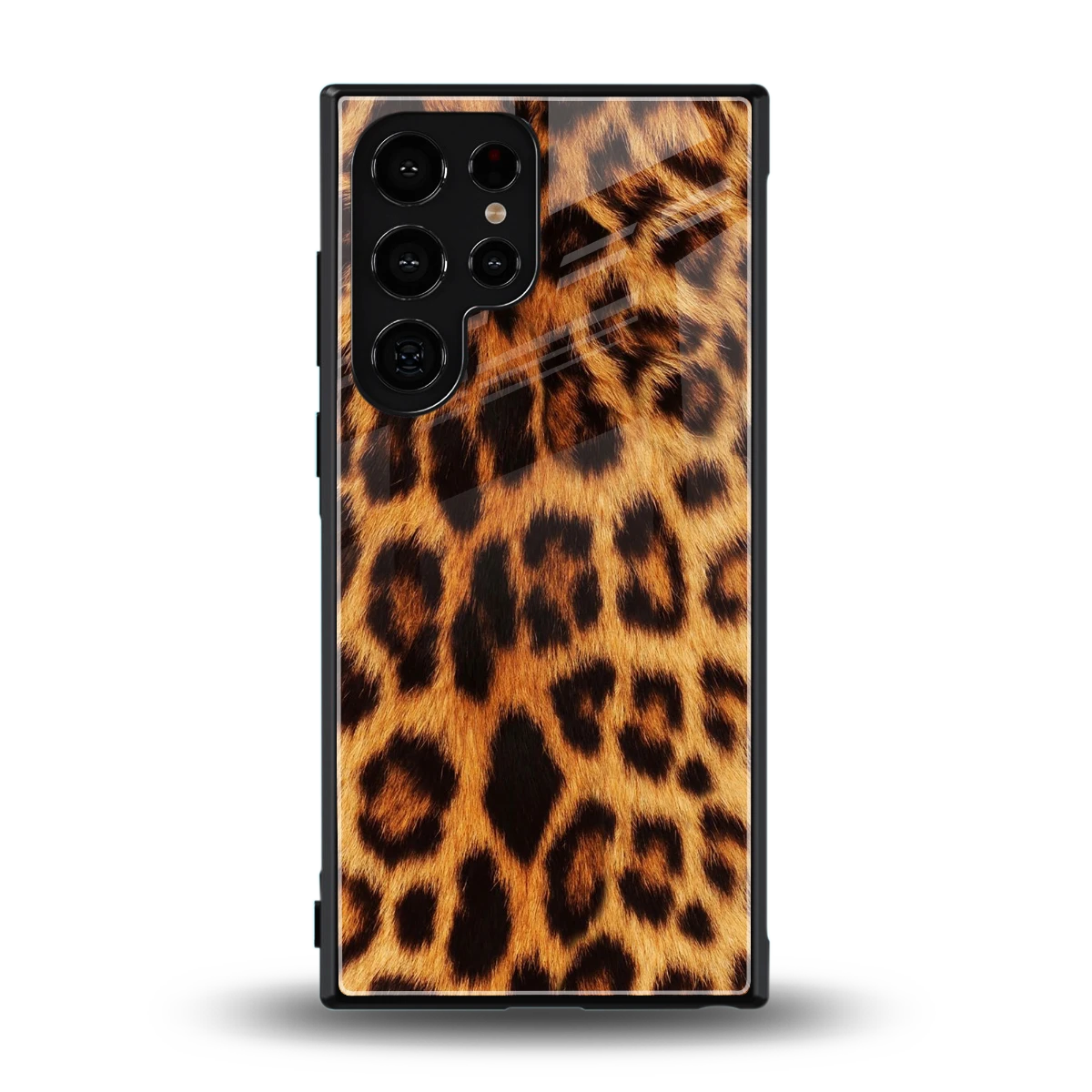 Cheetah Fur back phone cover | glass case for samsung galaxy s24 ultra