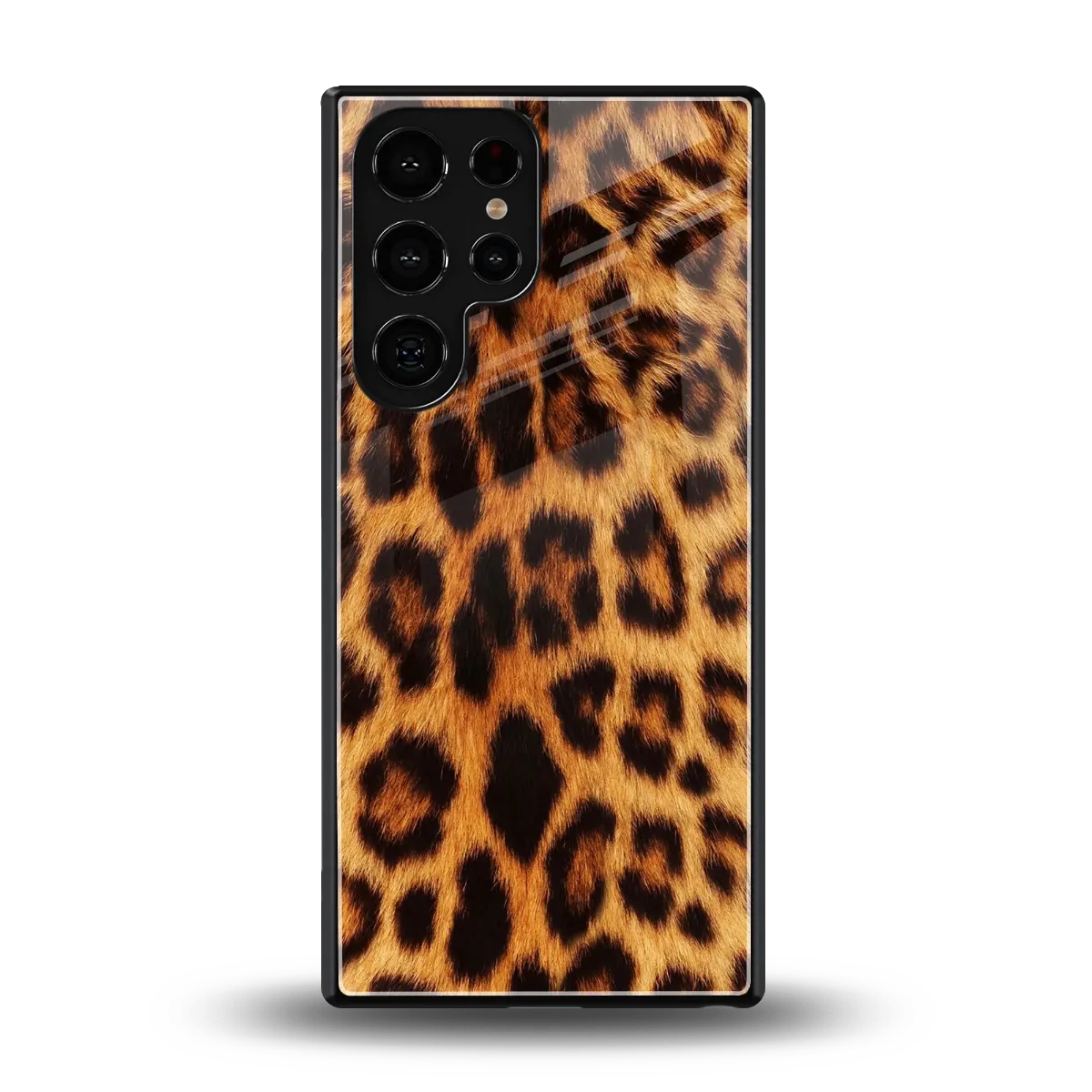 Cheetah Fur back phone cover | glass case for samsung galaxy s25 ultra