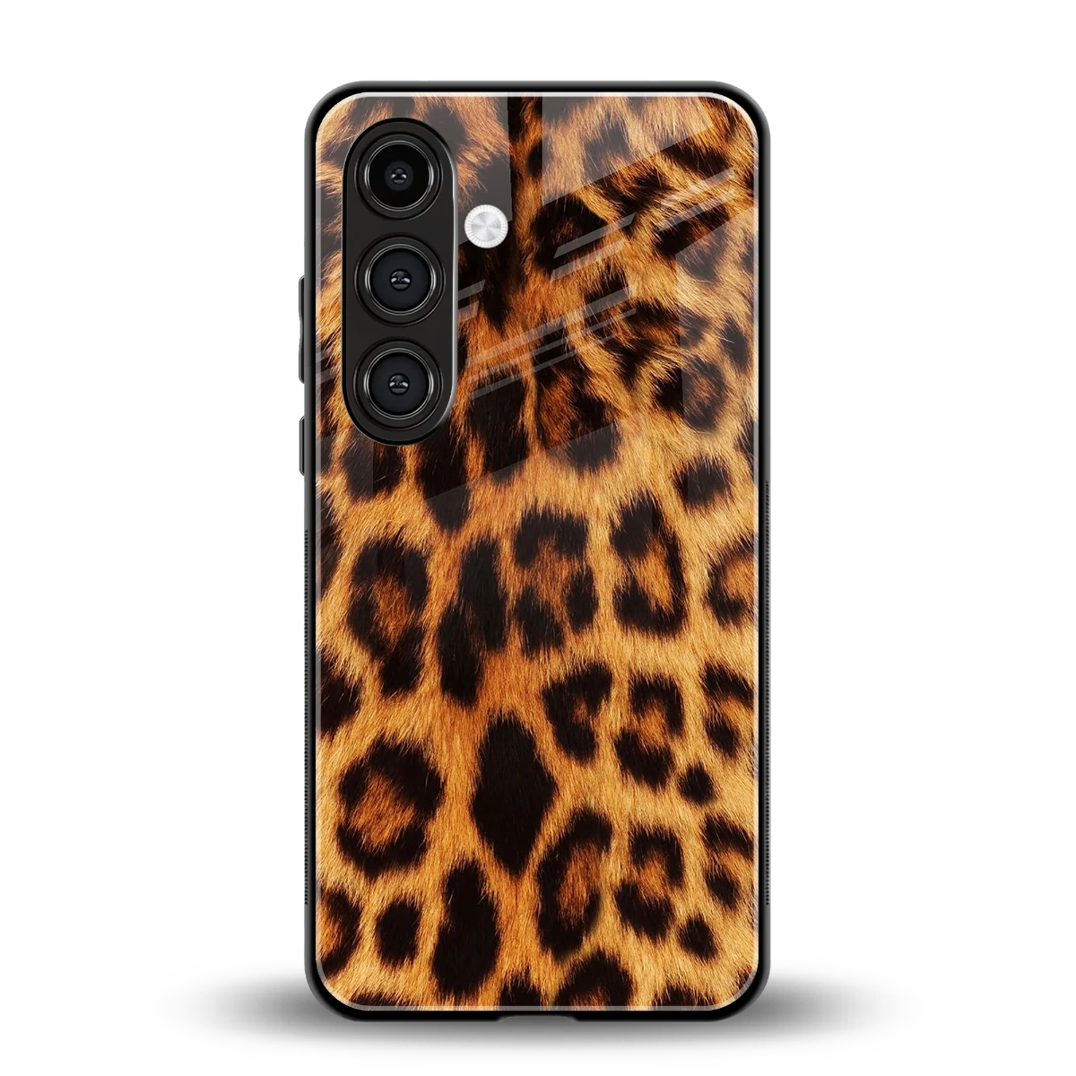 Cheetah Fur back phone cover | glass case for samsung galaxy s25 plus