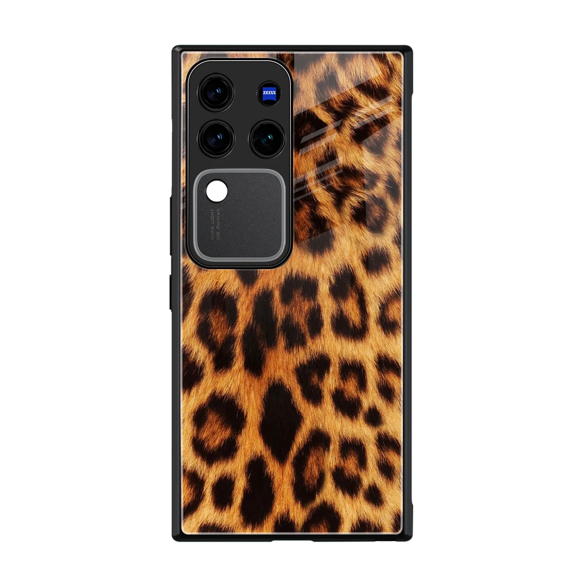 Cheetah Fur back phone cover | glass case forvivo v30 pro