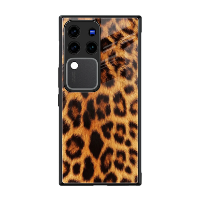 Cheetah Fur back phone cover | glass case forvivo v30 pro
