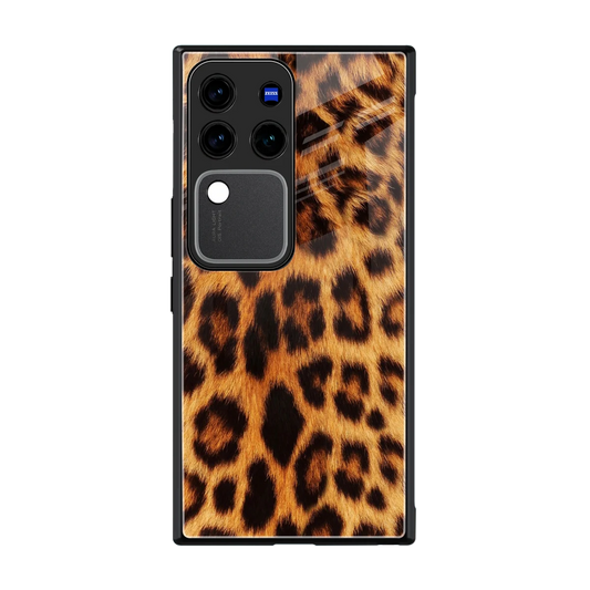 Cheetah Fur back phone cover | glass case forvivo v30 pro