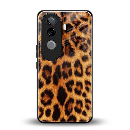 Cheetah Fur back phone cover | glass case for vivo v40e
