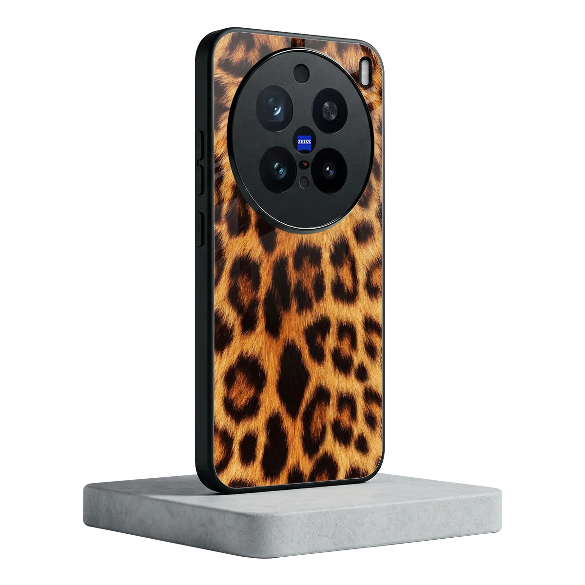 Cheetah Fur vivo x200 pro mobile cover | shockproof glass phone case