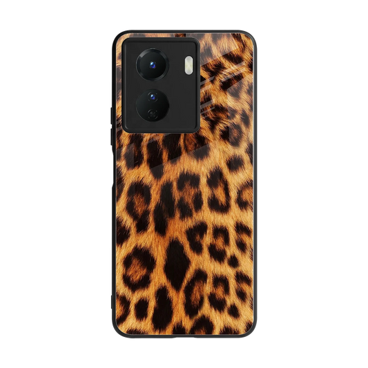 Cheetah Fur back phone cover | glass case for vivo y16