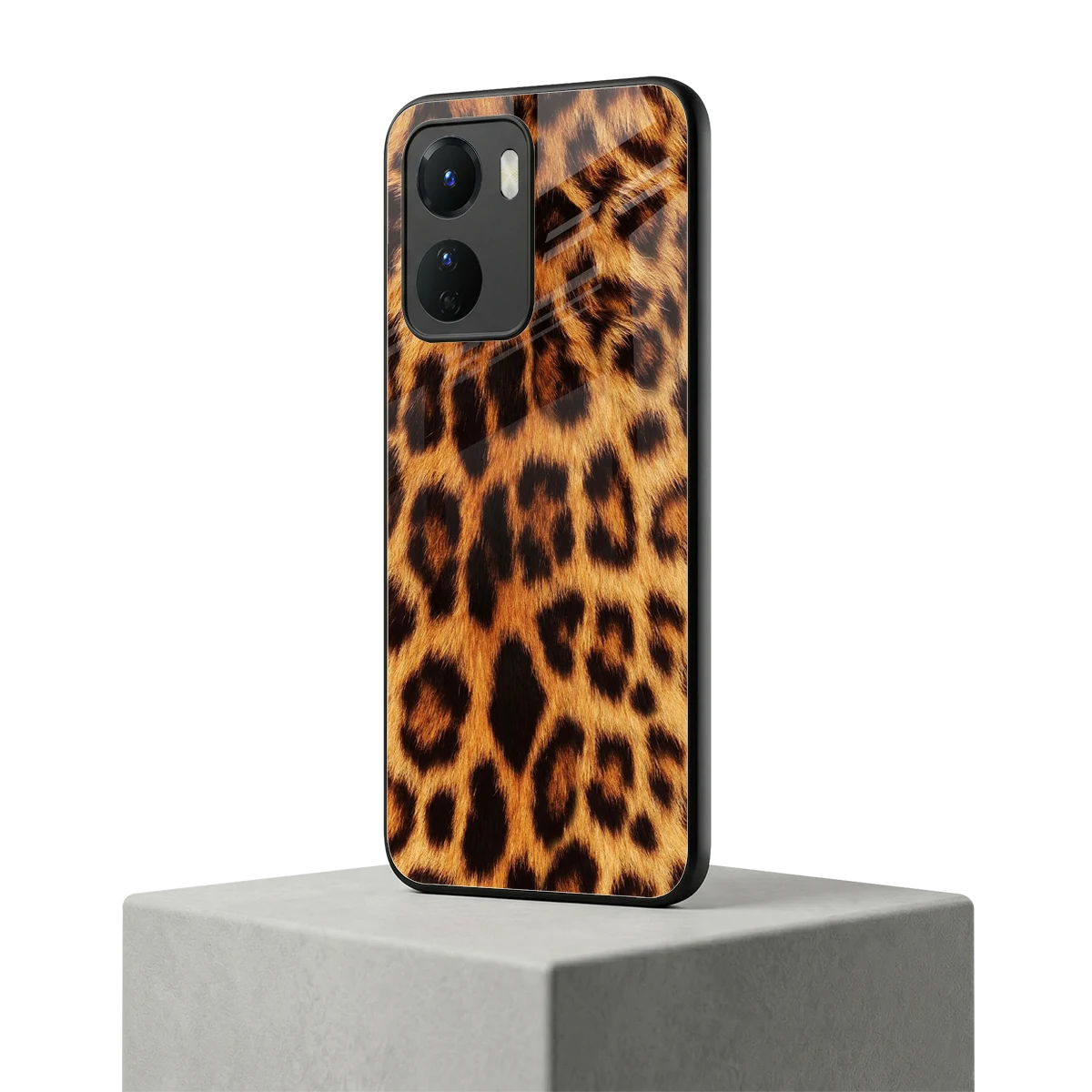 Cheetah Fur vivo y16 mobile cover | shockproof glass phone case