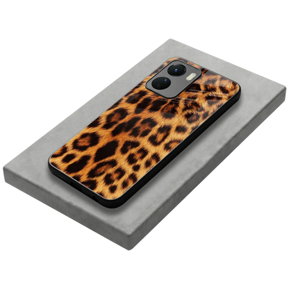 Cheetah Fur stylish phone case for vivo y16 | glossy glass and slim fit