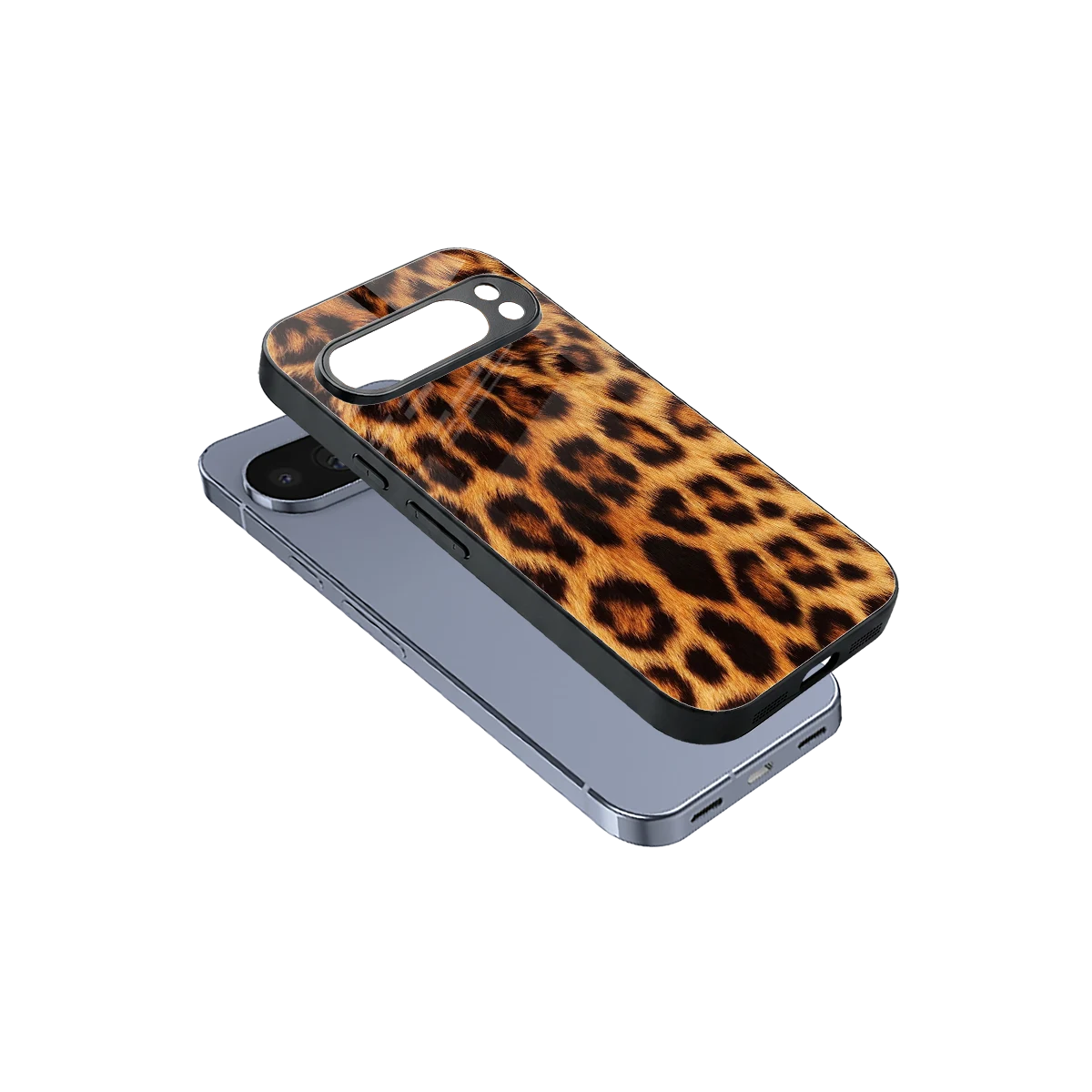Cheetah Fur sleek google pixel 10 pro cover with tempered glass back and TPU edges