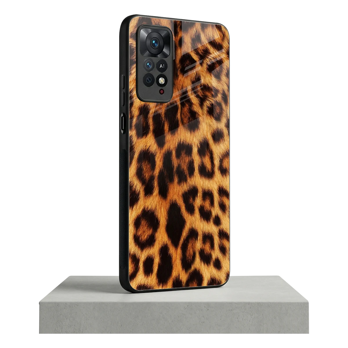 Cheetah Fur redmi note 11 pro mobile cover | shockproof glass phone case