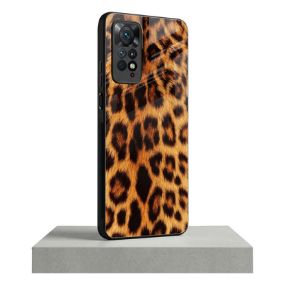 Cheetah Fur redmi note 11 pro mobile cover | shockproof glass phone case