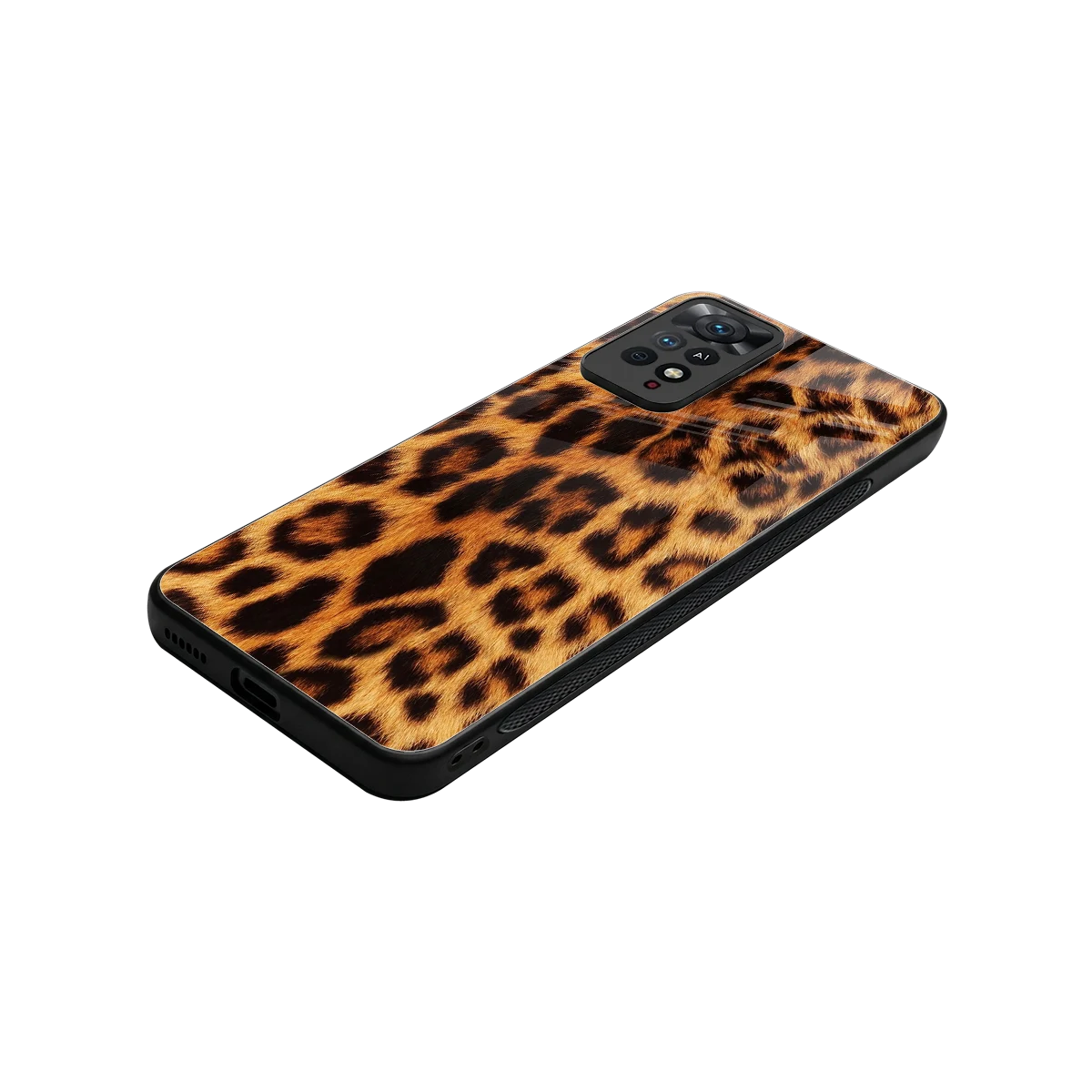 Cheetah Fur stylish phone case for redmi note 11 pro | glossy glass and slim fit