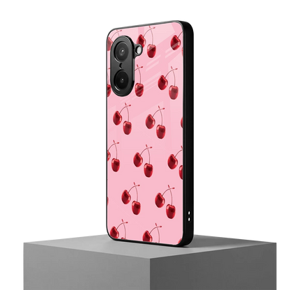 Cherries oneplus nord ce5 5g mobile cover | shockproof glass phone case