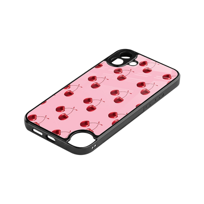 Cherries stylish phone case for cmf nothing phone 1 | glossy glass and slim fit