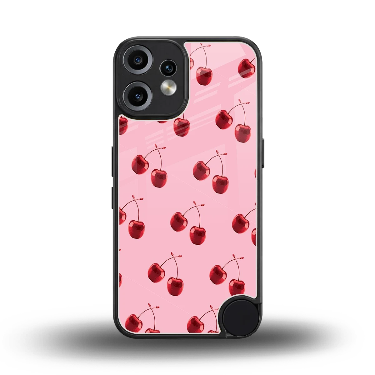 Cherries back phone cover | glass case for cmf nothing phone 2 pro