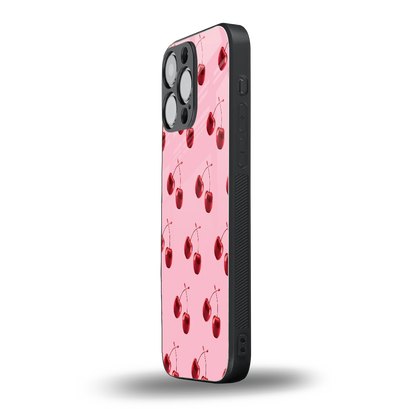 Cherries iphone 11 pro max mobile cover | shockproof glass phone case