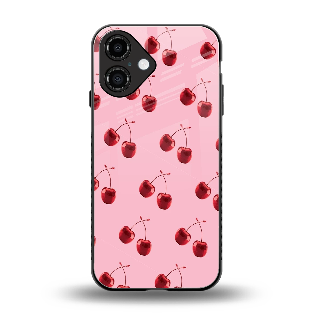 Cherries back phone cover | glass case for iphone 16