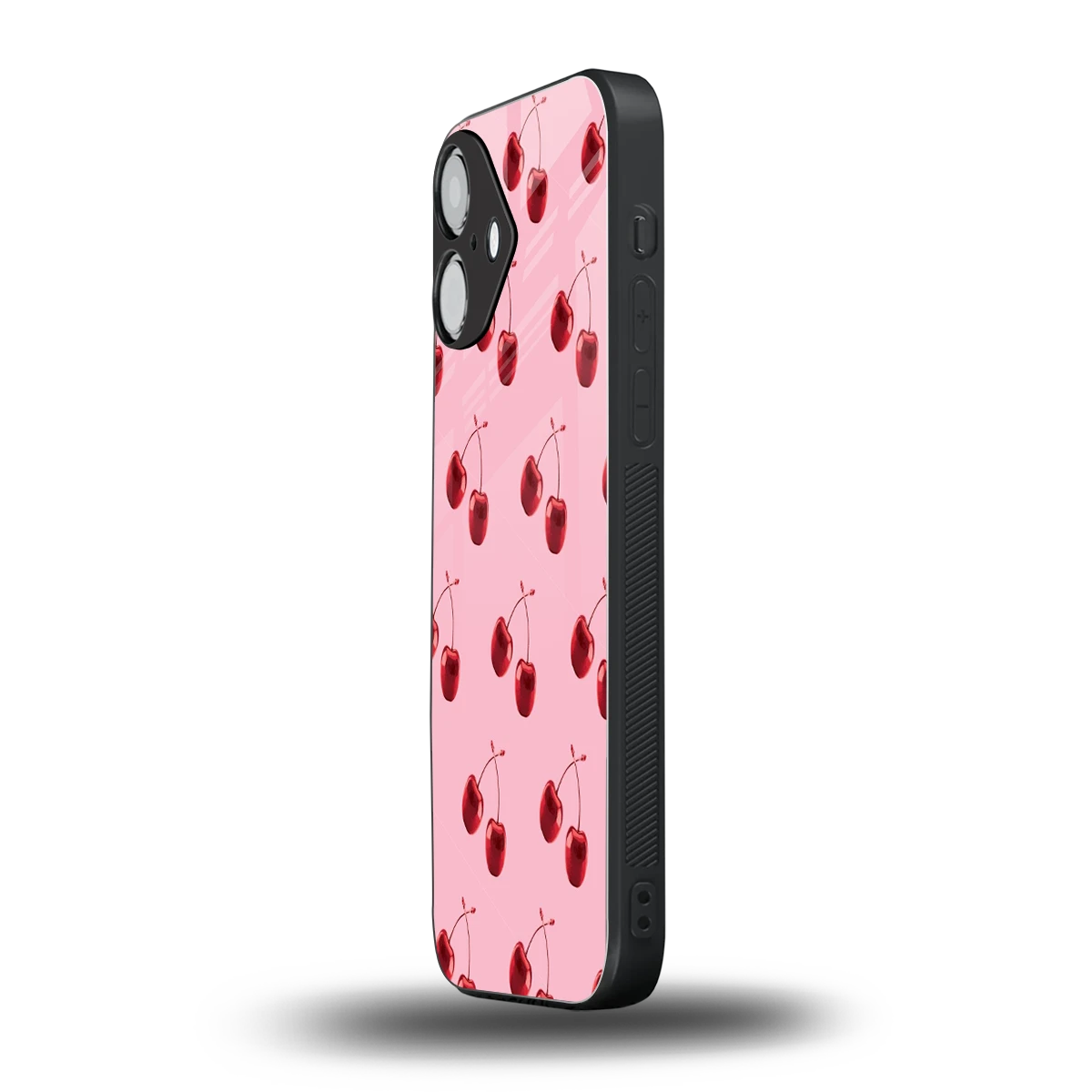 Cherries iPhone 16 mobile cover | shockproof glass phone case