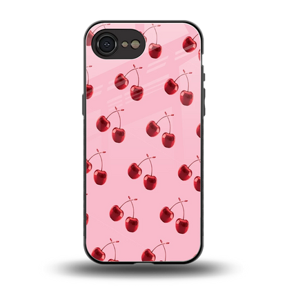 Cherries back phone cover | glass case for iphone 16e
