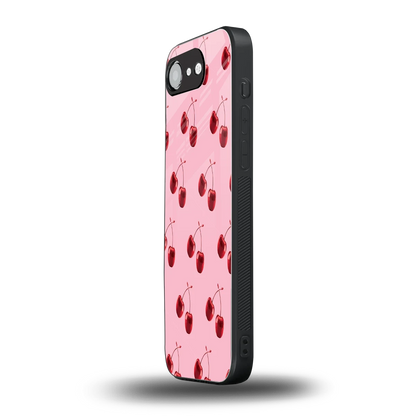 Cherries iphone 16e mobile cover | shockproof glass phone case