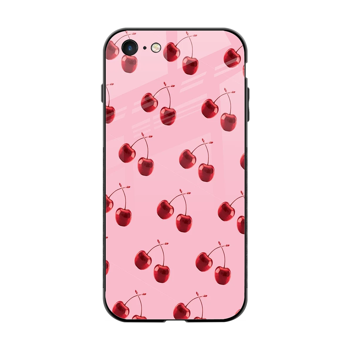 Cherries back phone cover | glass case for iphone 6s plus