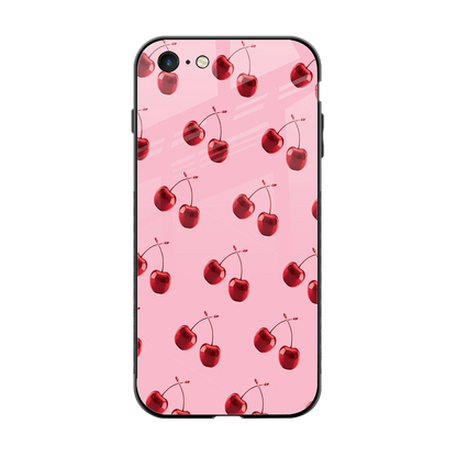 Cherries back phone cover | glass case for iphone 6s plus