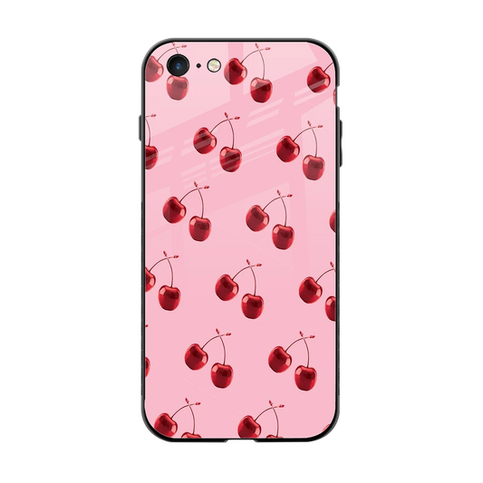 Cherries back phone cover | glass case for iphone 6s plus