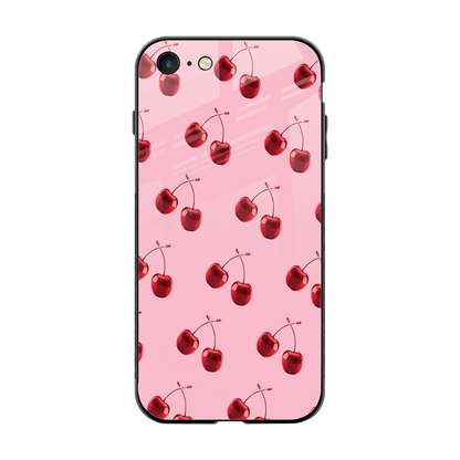 Cherries back phone cover | glass case for iphone 7