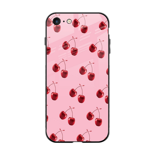 Cherries back phone cover | glass case for iphone 7